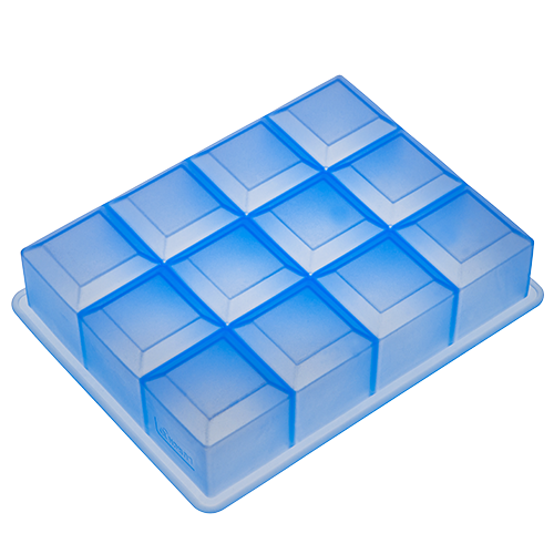 Lurch Isterningbakke terninger 4x4cm Blå